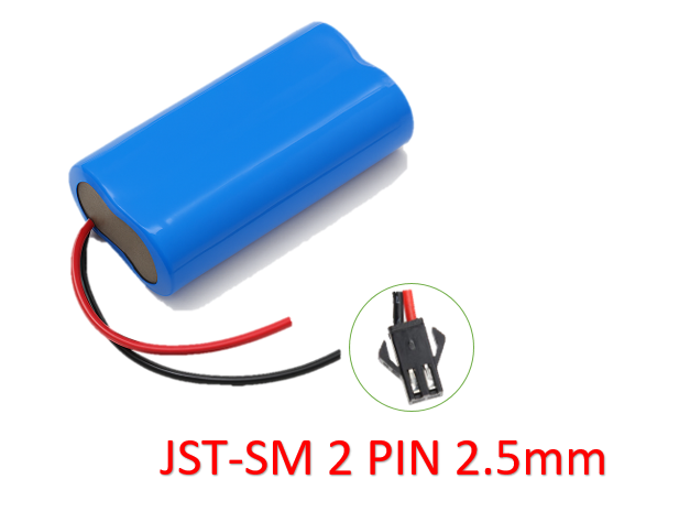18650 Battery pack  1S2P 3.7V for high drain devices