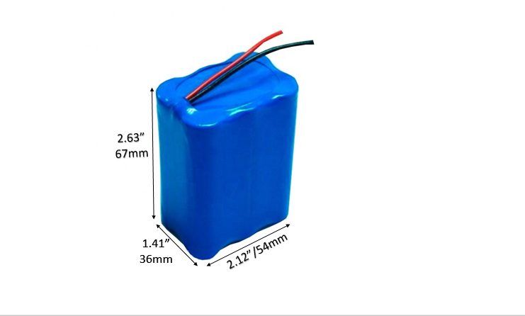 18650 Battery pack 11.1v-12.6v  3S2P for high drain devices