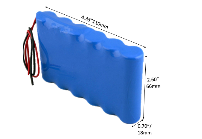 7.4v 6000 mAh  Li-ion  18650 battery pack 2S3P