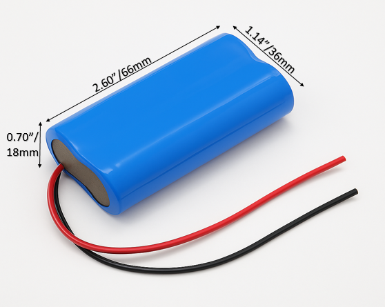 18650 Battery pack 2S1P 7.4v for high drain davices